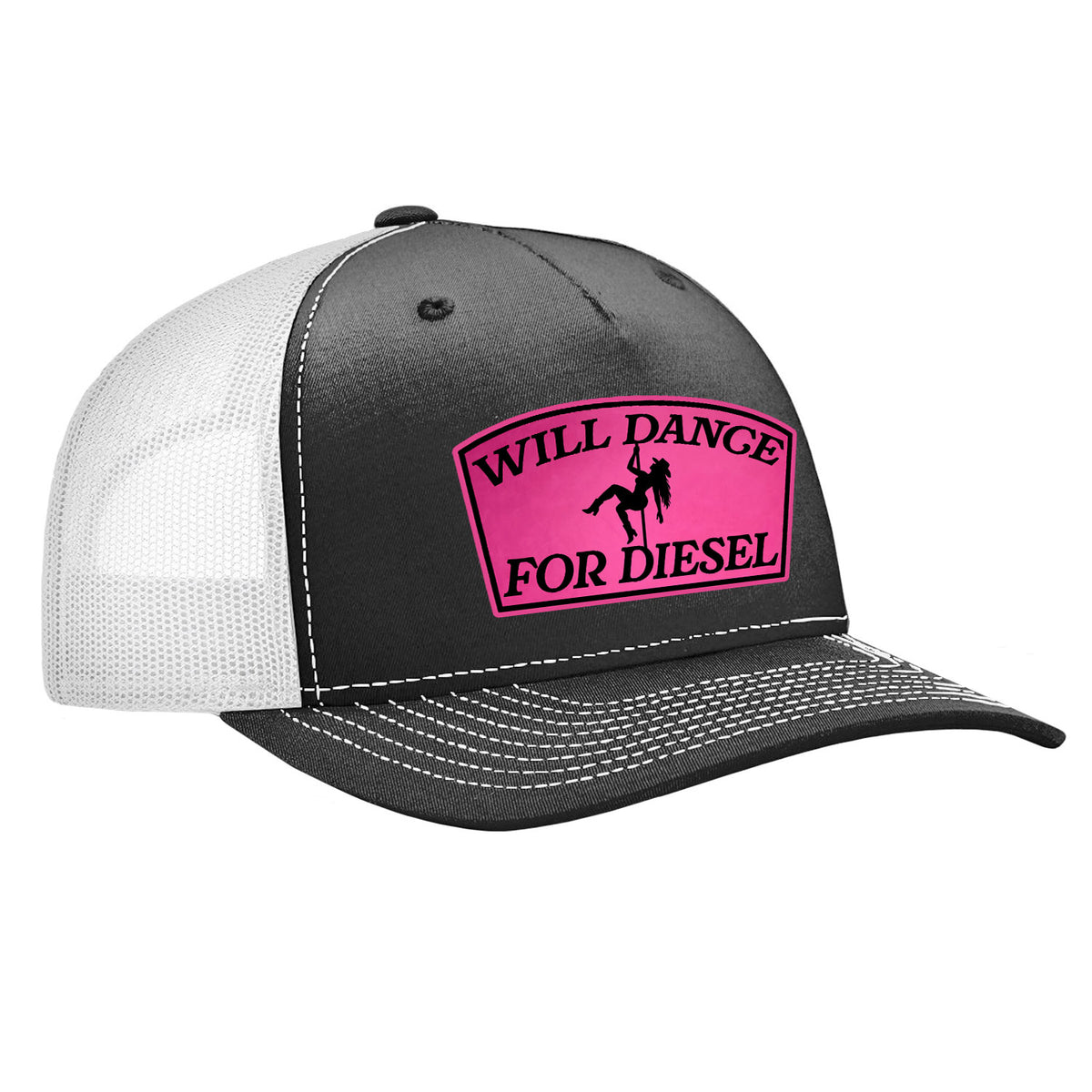Will Dance For Diesel Ladies Patch Hat