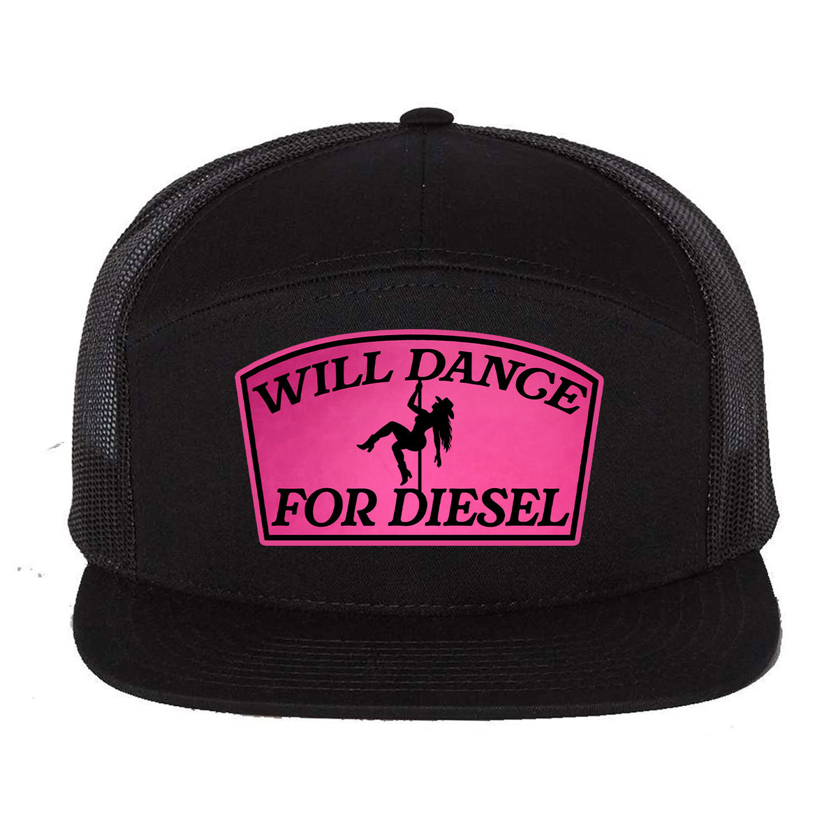Will Dance For Diesel Ladies Patch Hat