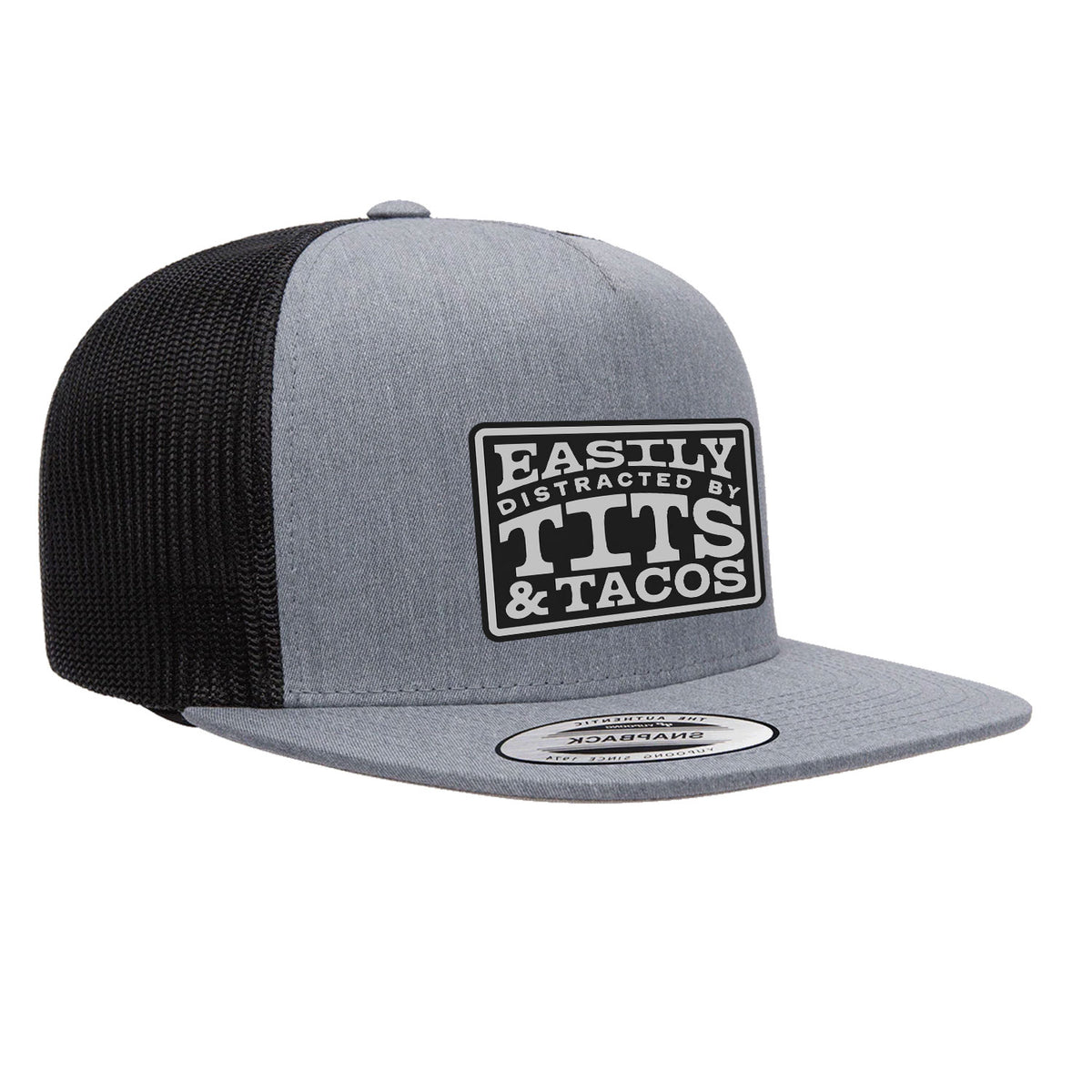 Easily Distracted By Tits & Tacos Patch Hat