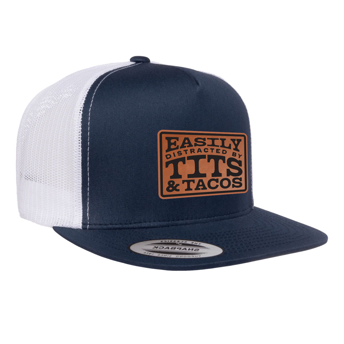 Easily Distracted By Tits & Tacos Patch Hat