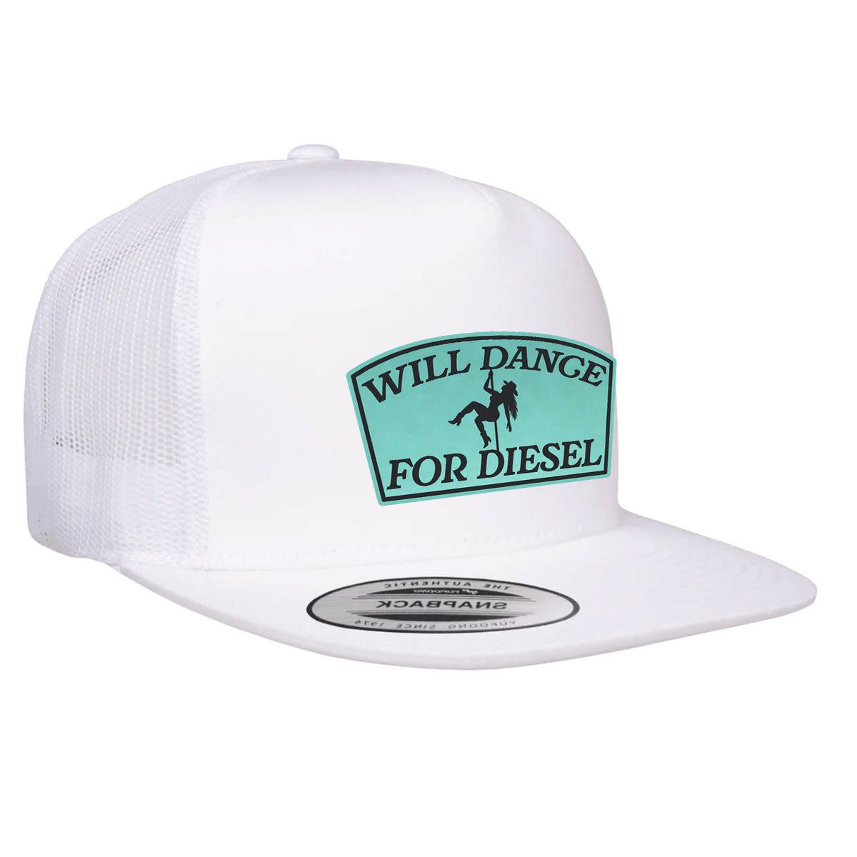 Will Dance For Diesel Ladies Patch Hat