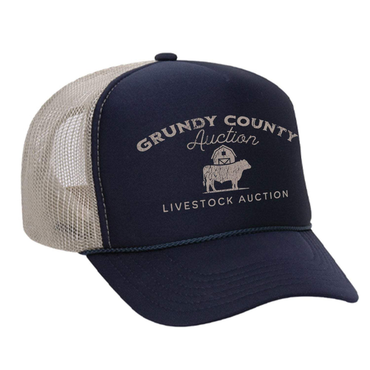 Grundy County Auction Foam Trucker Hat Limited Edition
