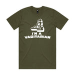 I'm A Vagitarian Premium Tee - Army
