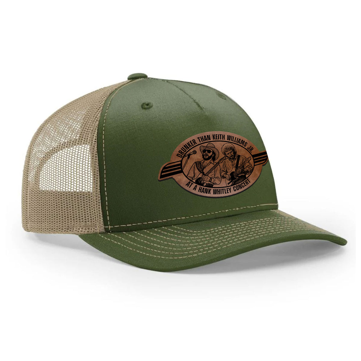 Hank Whitley Leather Patch Hat