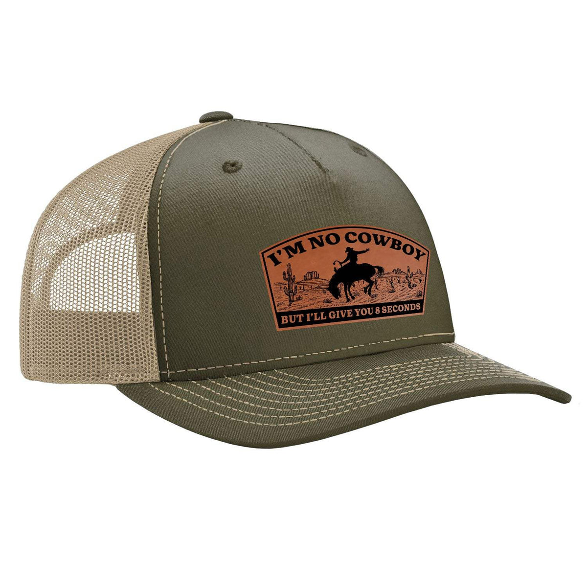 I'm No Cowboy Classic Trucker Hat - Army / Olive