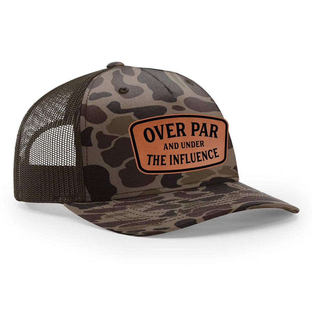 Over Par And Under The Influence Classic Trucker Hat - Bark