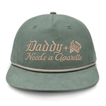 Daddy Needs A Cig Embroidered Flat Bill Hat - Barnacle