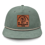 Chief Pokalotatwat Flat Bill Rope Leather Patch Hat - Barnacle