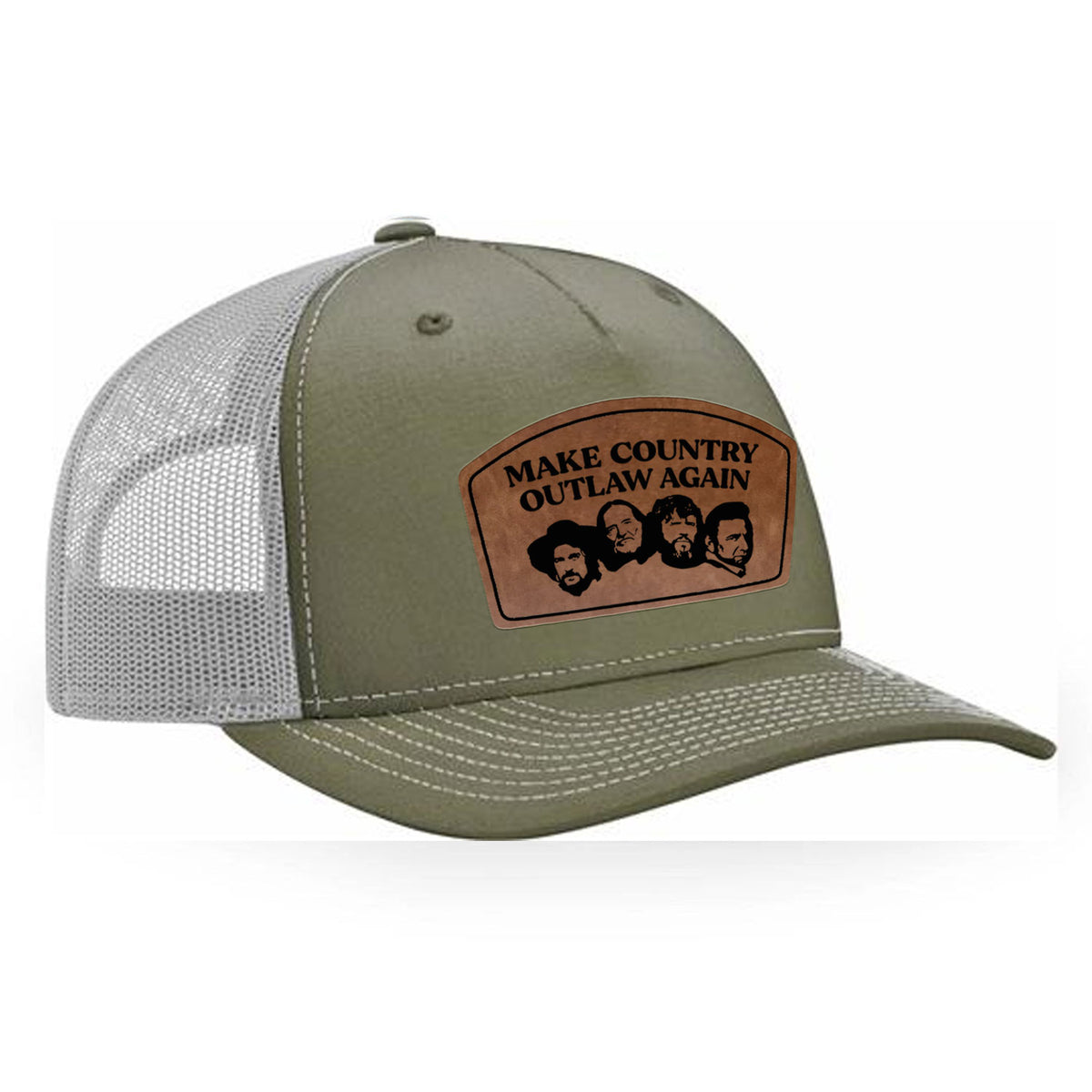Make Country Outlaw Again Leather Patch Hat