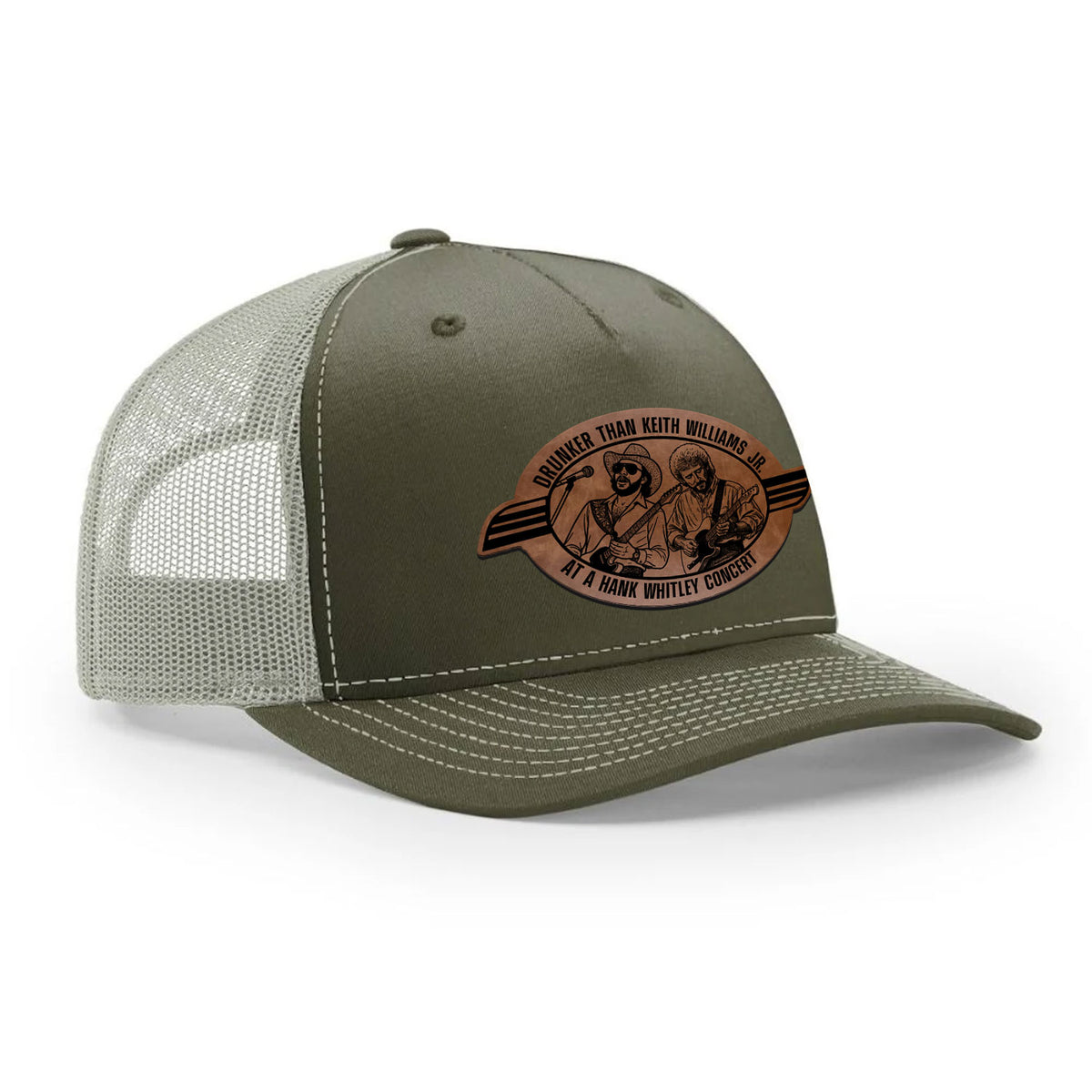Hank Whitley Leather Patch Hat