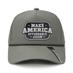 Make America Affordable Again Performance Leather Patch Hat - Bilge