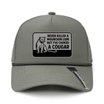Choked A Cougar Performance Leather Patch Hat