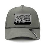 Choked A Cougar Performance Leather Patch Hat - Bilge