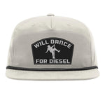 Will Dance For Diesel Flat Bill Rope - Birch