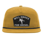 Will Dance For Diesel Flat Bill Rope