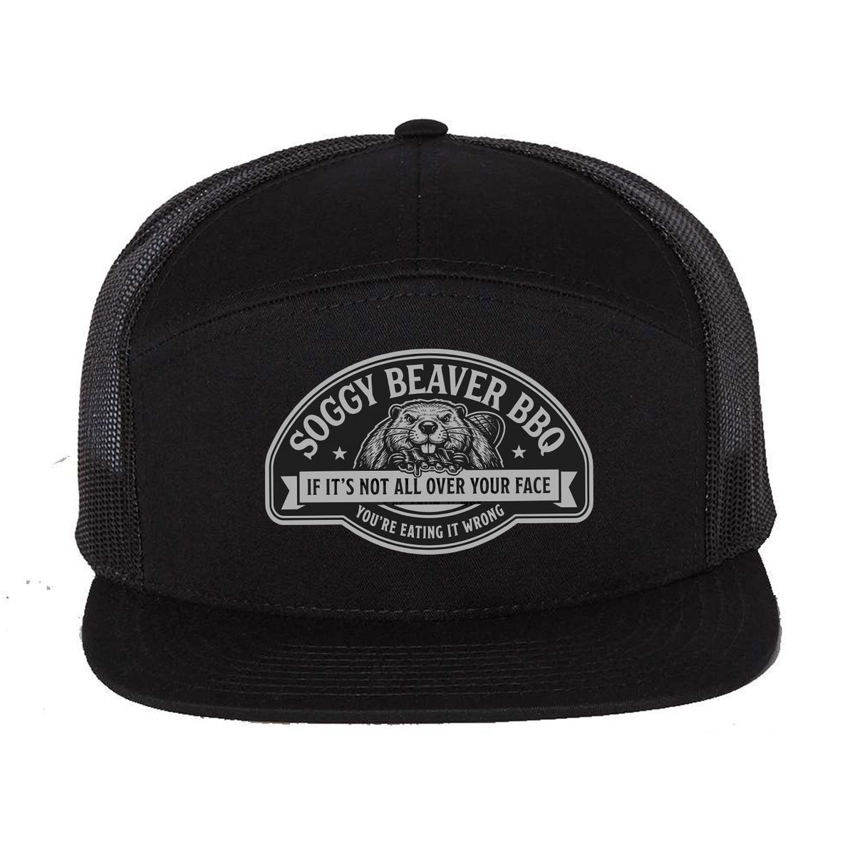 Soggy Beaver BBQ 7 Panel Hat