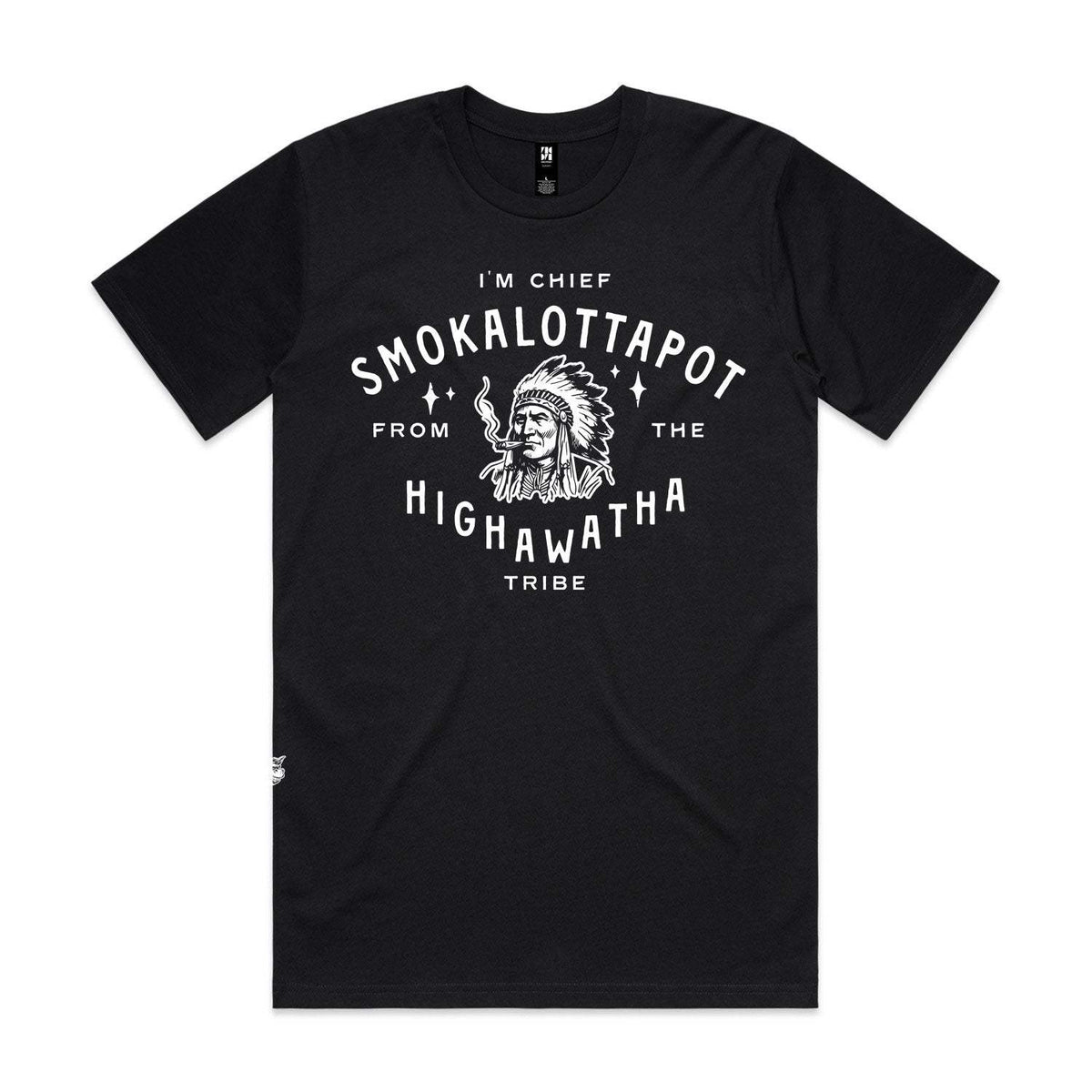 Chief Smokalottapot Premium Tee - Black