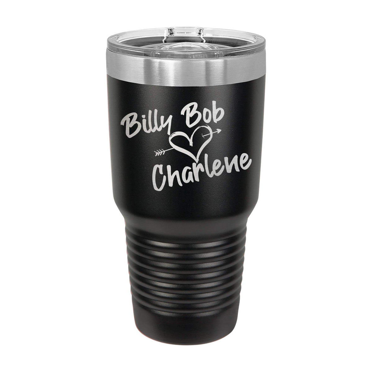 Billy Bob Loves Charlene 30oz Tumbler - Black