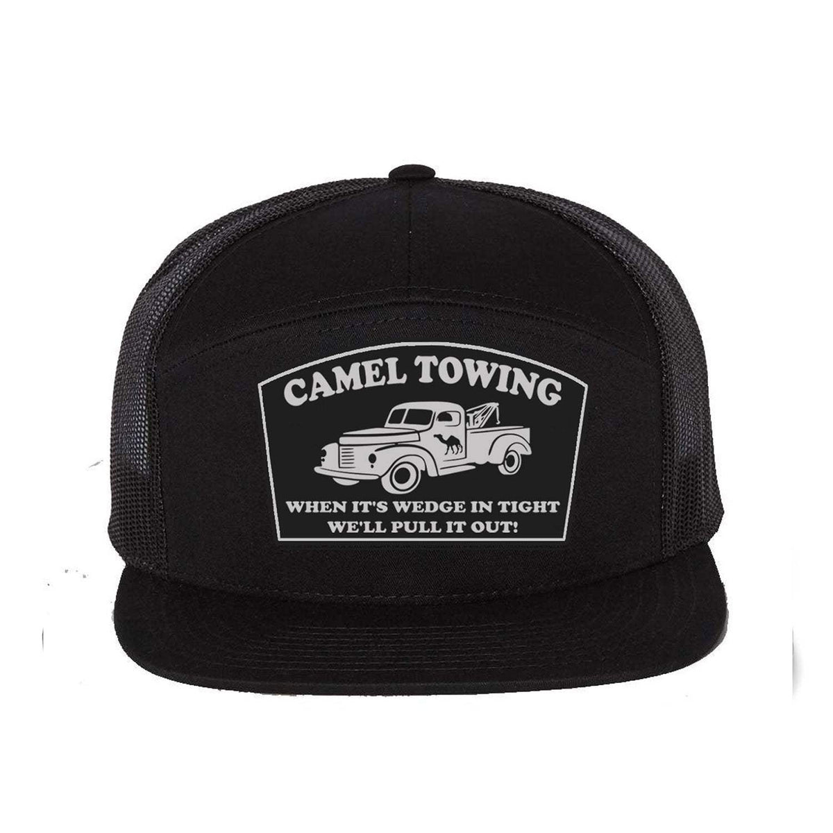 Camel Towing 7 Panel Hat - Black