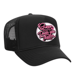 Queen Of His Double Wide Foam Trucker Hat - Black