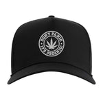 Don't Panic It's Organic Leather Patch Hat - Black