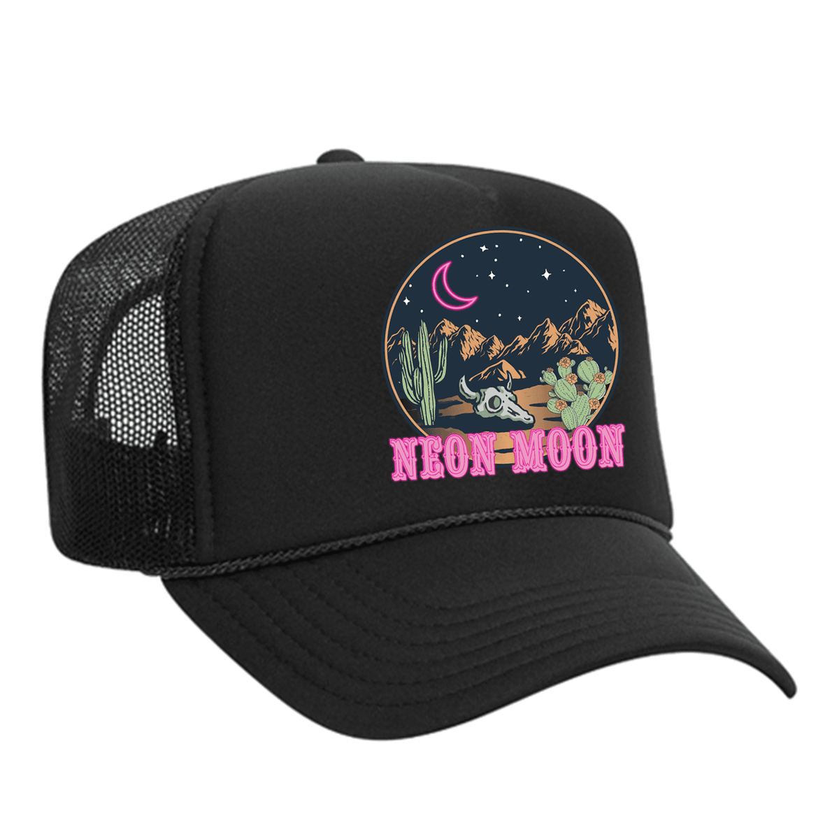 Neon Moon Foam Trucker Hat - Black