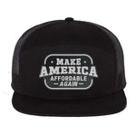 Make America Affordable Again 7 Panel Hat - Black