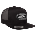 Camel Towing Flat Bill Hat - Black