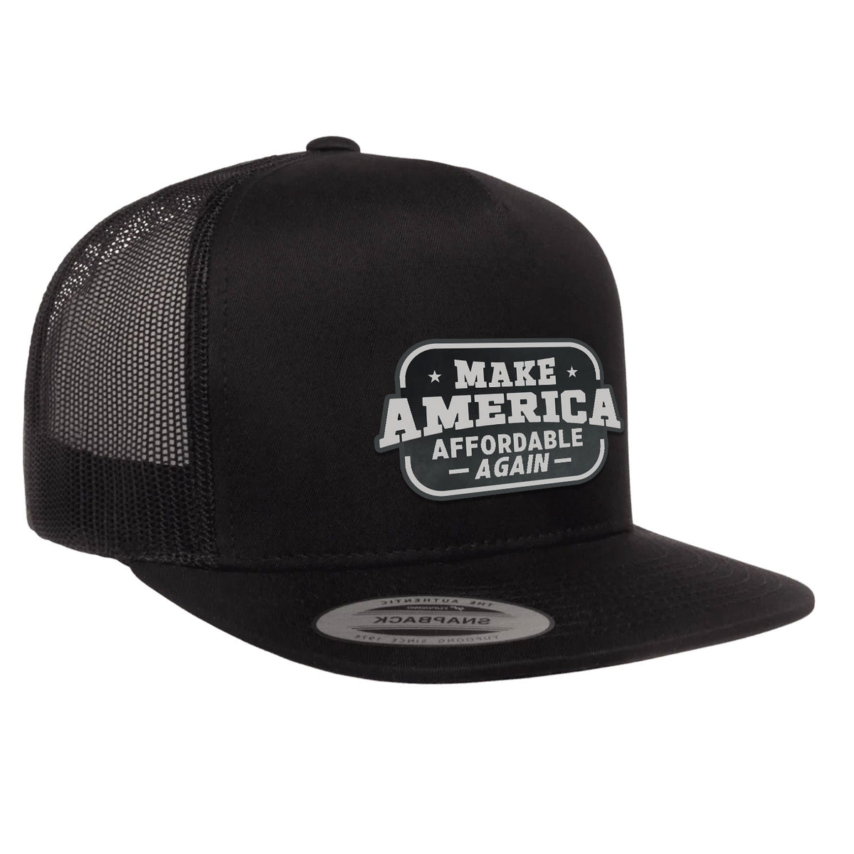 Make America Affordable Again Flat Bill Hat - Black
