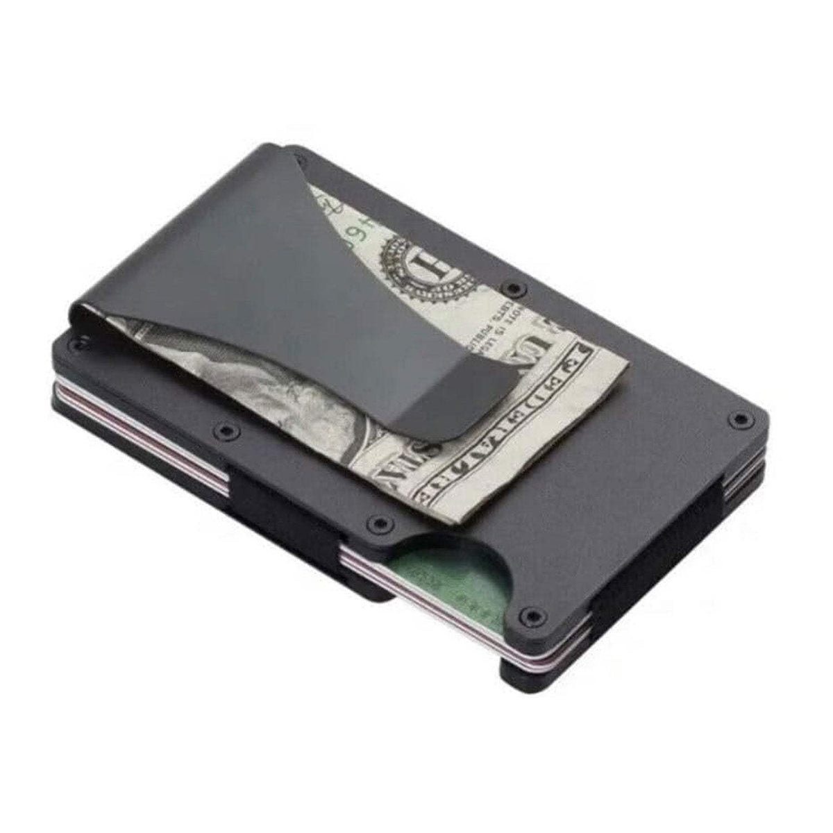 Bad M'Fer Engraved RFID Wallet - Black