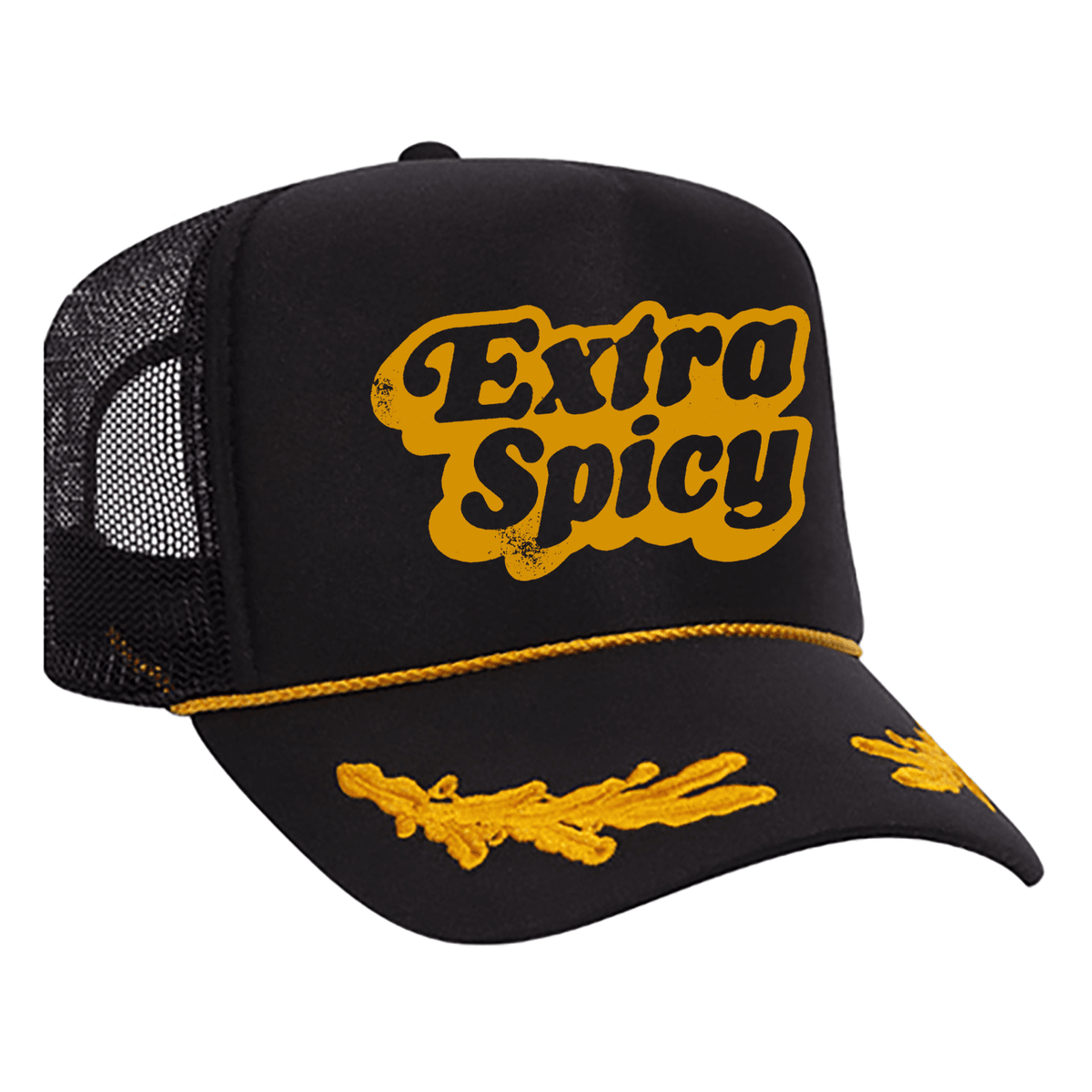 Extra Spicy Foam Trucker Hat - Black / Captain