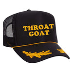 Throat Goat Foam Trucker Hat - Black Captain