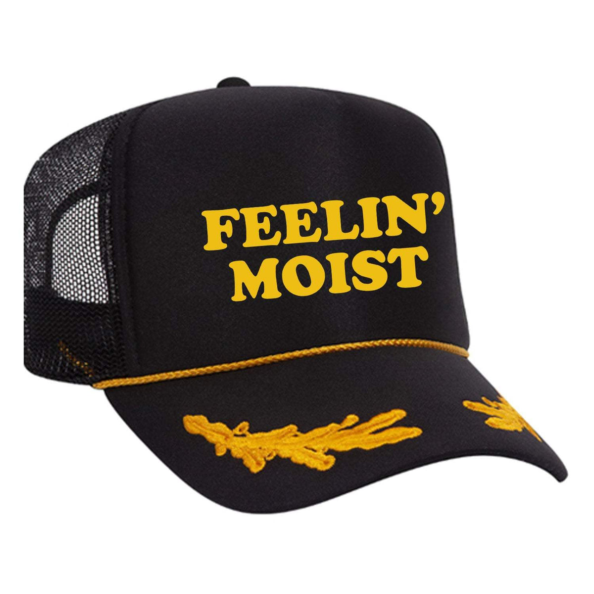 Feelin' Moist Foam Trucker Hat - Black Captain