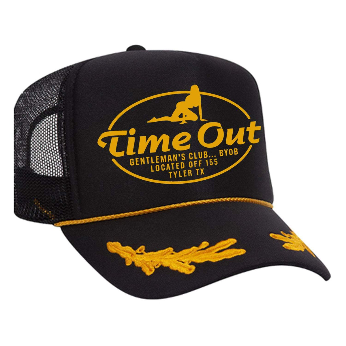 Time Out Gentleman's Club Foam Trucker Hat - Black / Captain