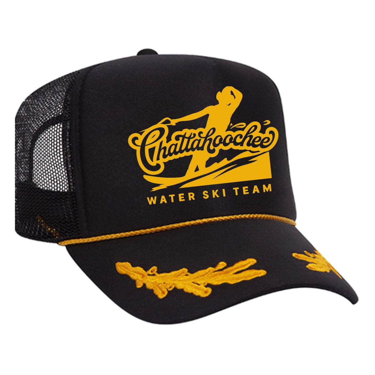 Chattahoochee Ski Team Foam Trucker Hat - Black / Captain