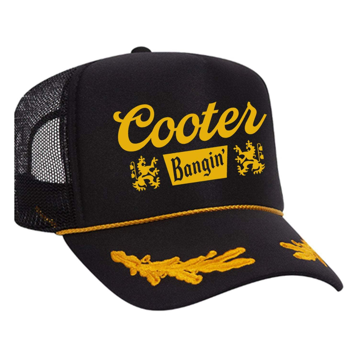 Cooter Bangin Foam Trucker Hat - Black / Captain