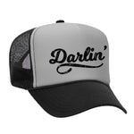 Darlin' Foam Trucker Hat - Black / Charcoal