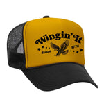 Wingin' It Foam Trucker Hat - Black / Gold