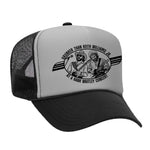Hank Whitley Foam Trucker Hat - Black / Grey