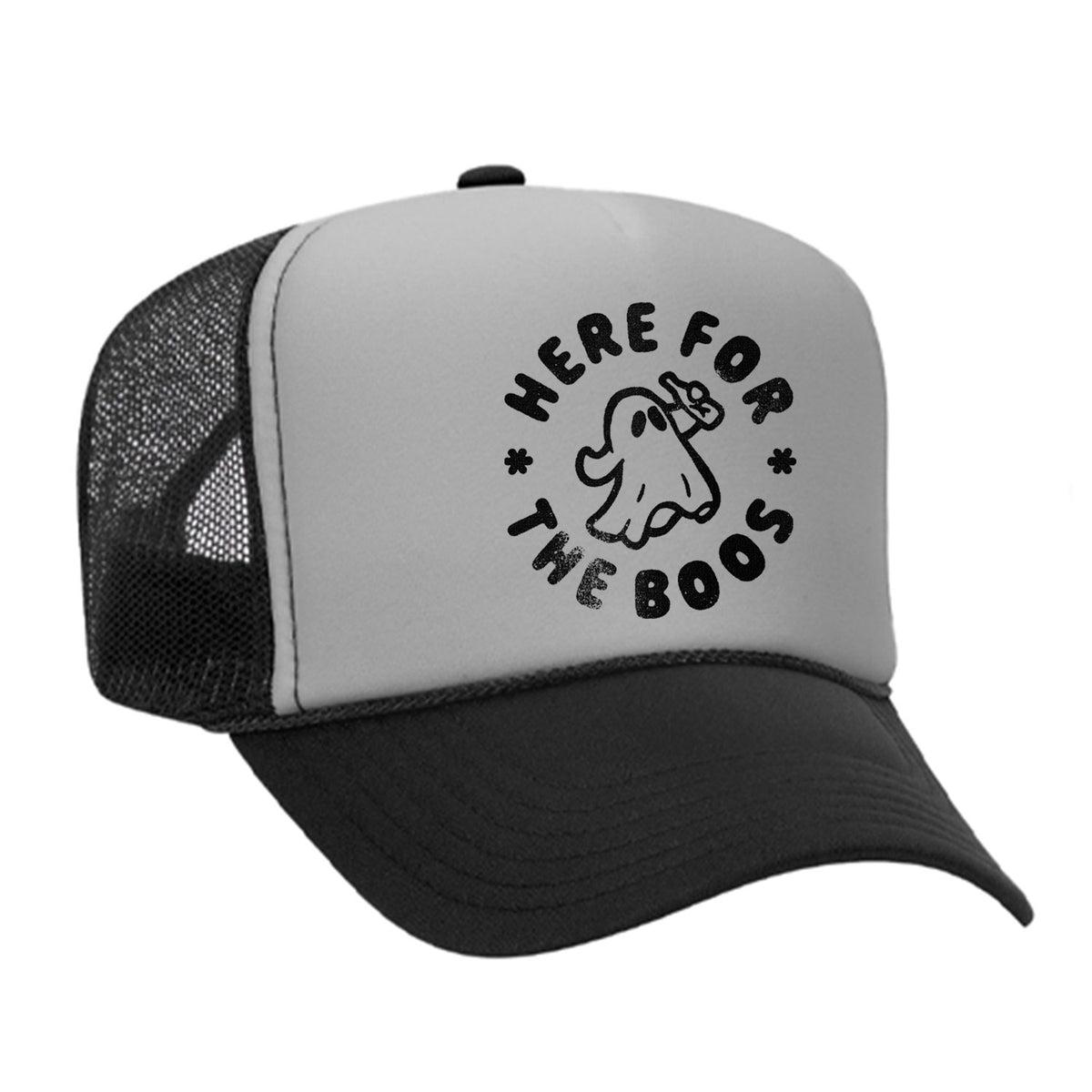 Here For The Boos Foam Trucker Hat