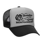 Thumbin' From Montgomery Foam Trucker Hat - Black / Grey