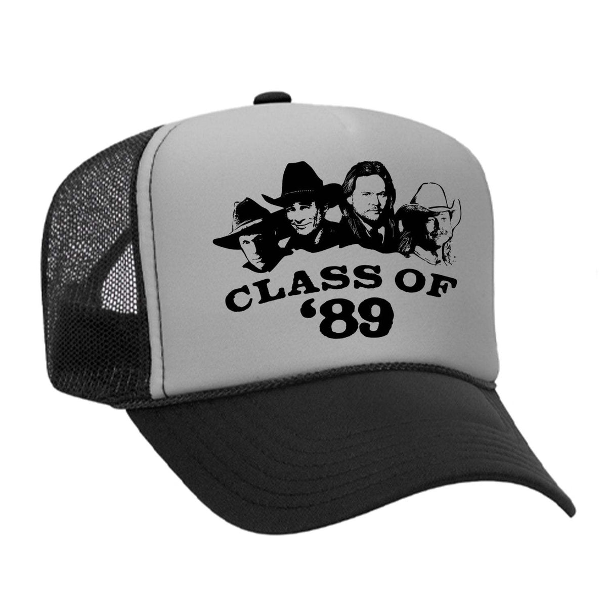 Class Of '89 Foam Trucker Hat - Black / Grey