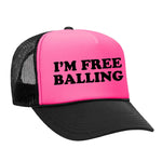 Free Balling Foam Trucker Hat - Black / Pink