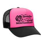 Thumbin' From Montgomery Foam Trucker Hat - Black / Pink