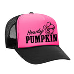 Howdy Pumpkin Foam Trucker Hat - Black / Pink