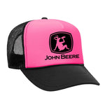 John Beere Foam Trucker Hat - Black / Pink