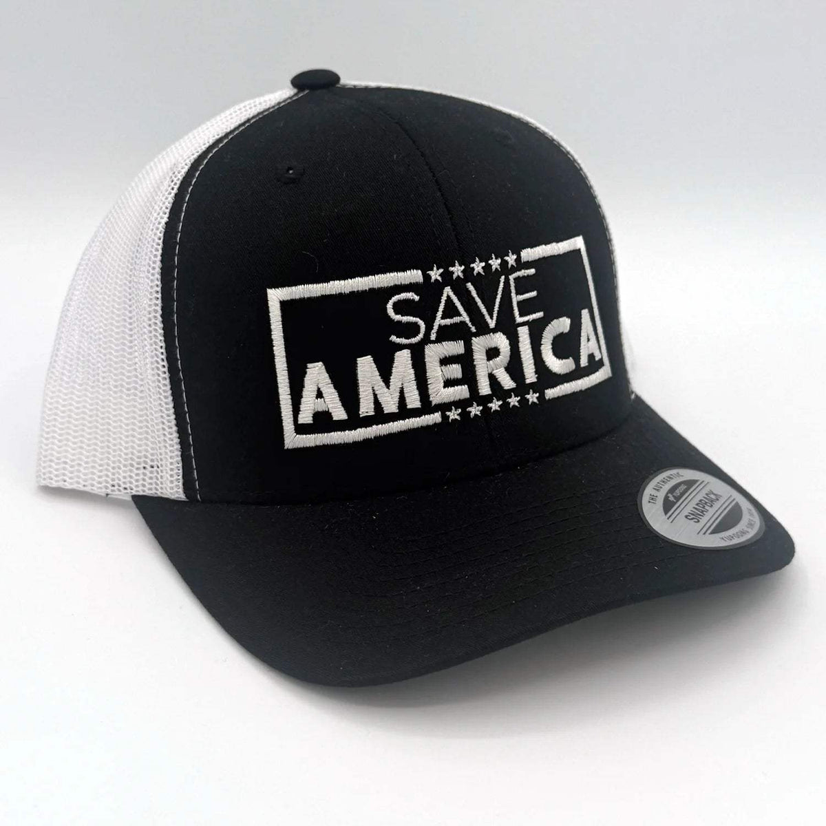 Save America Embroidered Hat - Black / White
