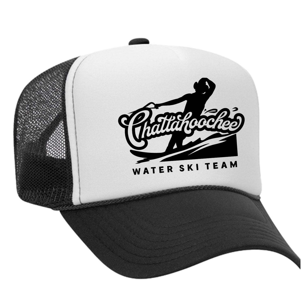 Chattahoochee Ski Team Foam Trucker Hat - Black / White