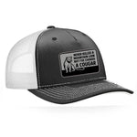 Choked A Cougar Classic Trucker Hat - Black / White