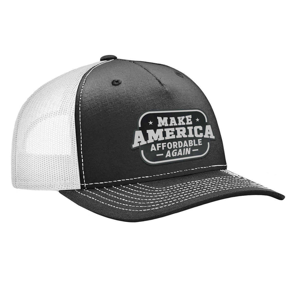 Make America Affordable Again Classic Trucker Hat - Black / White